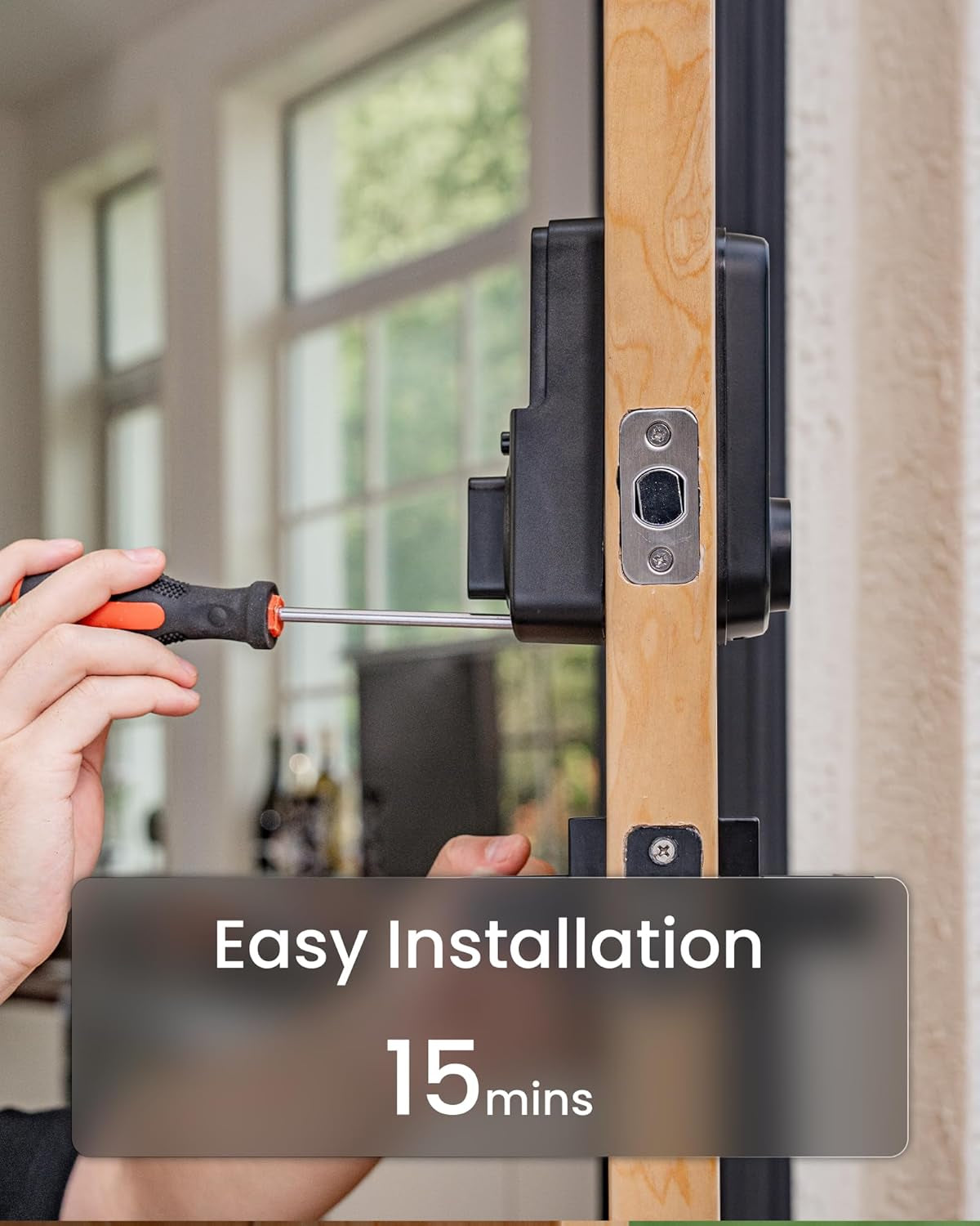 Smart Door Lock B200, Smart Deadbolt Lock, Keyless Entry Door Lock, Fingerprint Deadbolt Smart Lock, Smart Locks for Front Door, App Control, Touchscreen Keypad Deadbolts,12-Month Battery, IP54