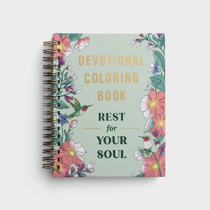 Rest for Your Soul: Devotional Coloring Book for Adults – Bible Verse Meditation Art, Mindfulness Activity Book, Christian Gift for Relaxation & Peace